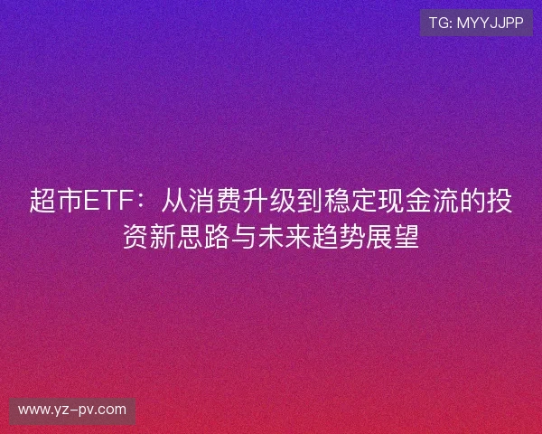 超市ETF:从消费升级到稳定现金流的投资新思路与未来趋势展望 超市ETF:从消费升级到稳定现金流的投资新思路与未来趋势展望